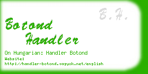 botond handler business card